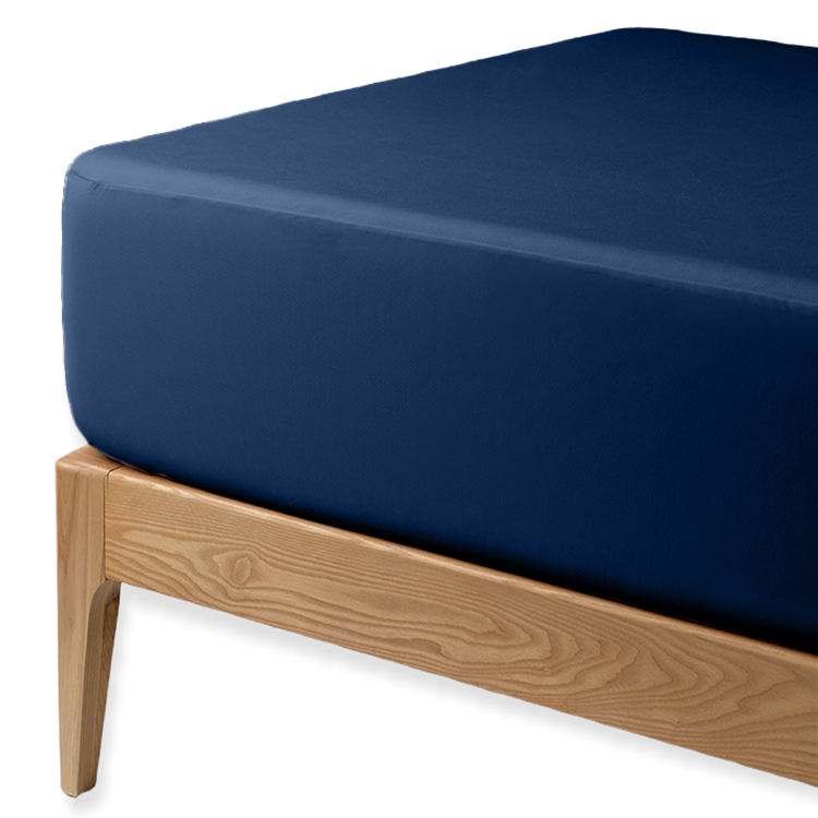 Navy Bamboo Fitted Sheet