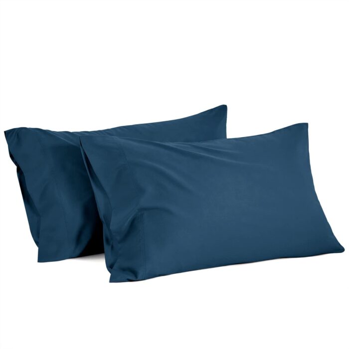 Navy Blue Bamboo Bed Set