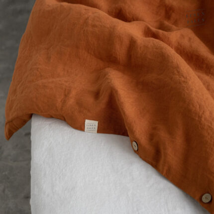 Almond Linen Bed Set