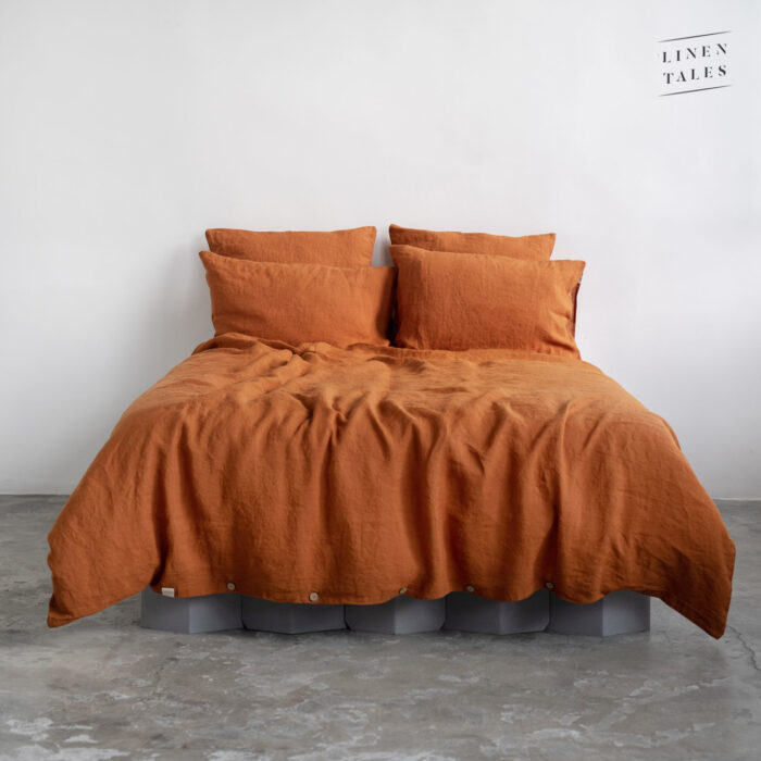 Almond Linen Bed Set