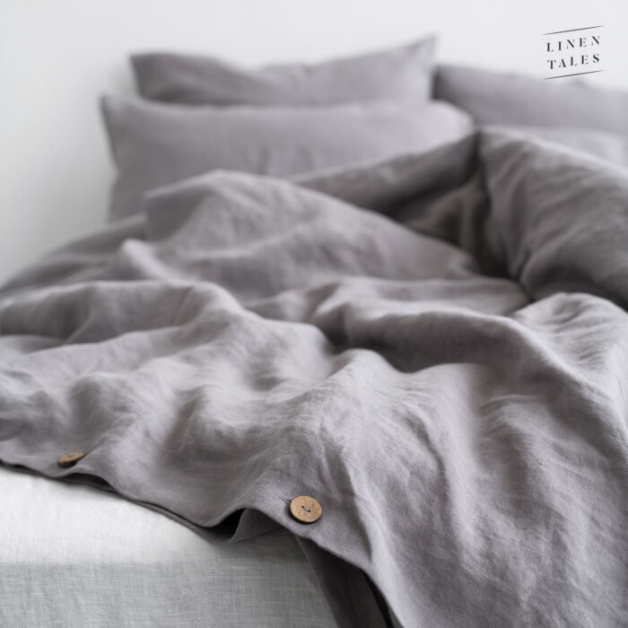 Ash Linen Bed Set