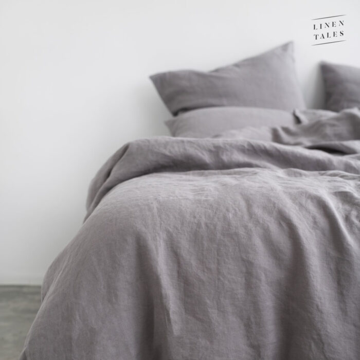 Ash Linen Bed Set