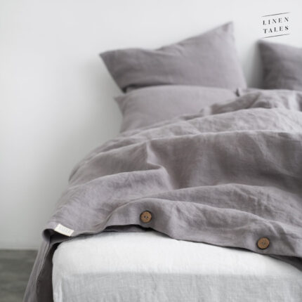 Ash Linen Bed Set