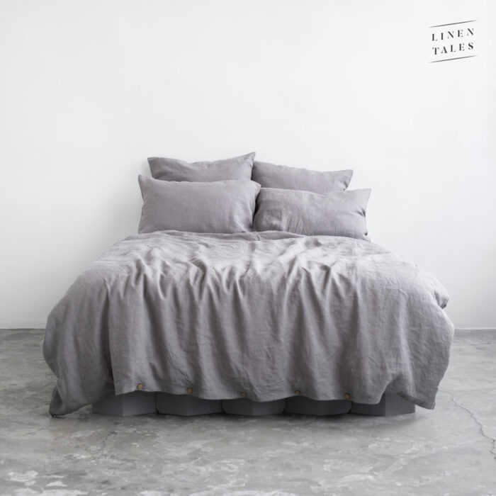 Ash Linen Bed Set