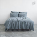 Blue Fog Linen Bed Set