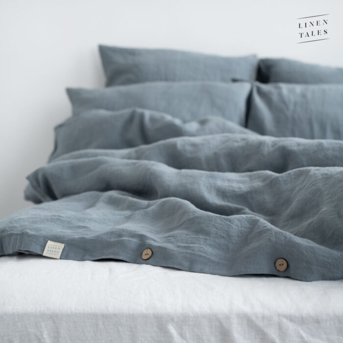 Blue Fog Linen Bed Set