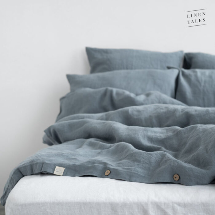 Blue Fog Linen Bed Set