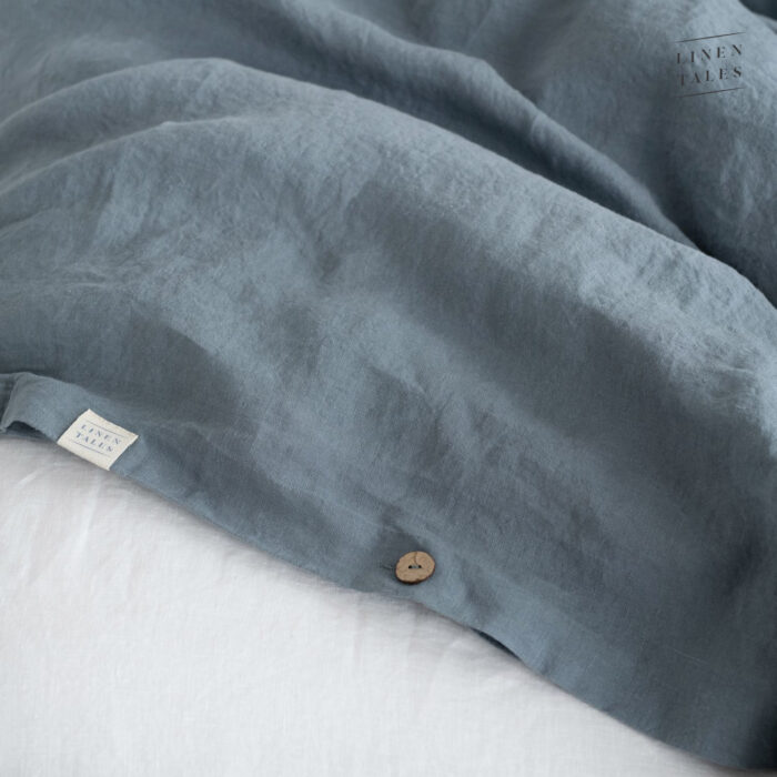 Blue Fog Linen Bed Set