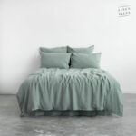 Green Milieu Linen Bed Set