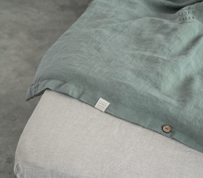 Green Milieu Linen Bed Set