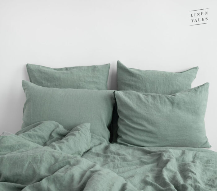 Green Milieu Linen Bed Set