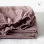 Ashes of Roses Linen Fitted Sheet