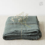 Forest Green Linen Flat Sheet