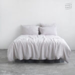 Silver Linen Bed Set