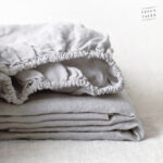 Silver Linen Fitted Sheet