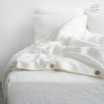 White Linen Bed Set