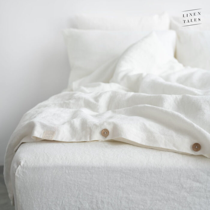 White Linen Bed Set