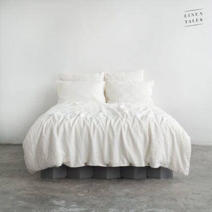 White Linen Bed Set