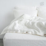 White Linen Bed Set