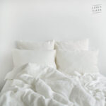 White Linen Bed Set