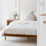 White Linen Bed Set