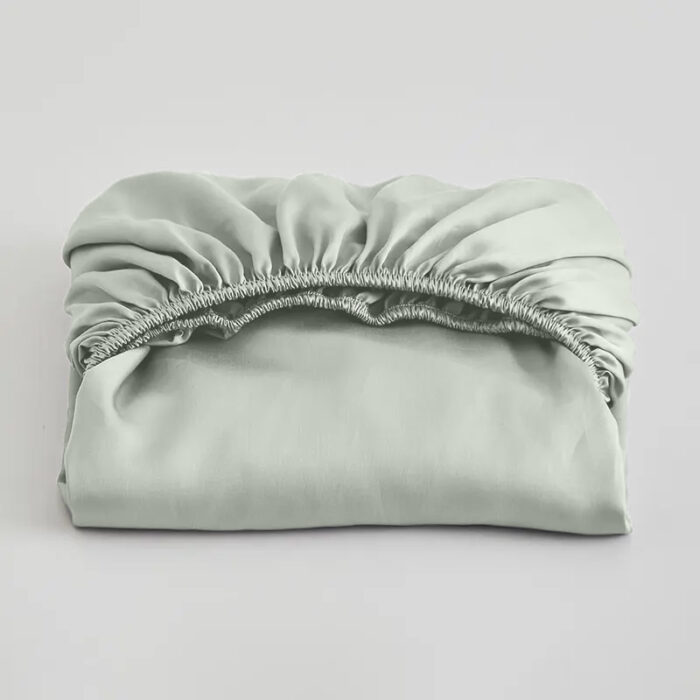 Light Green Bamboo Fitted Sheet