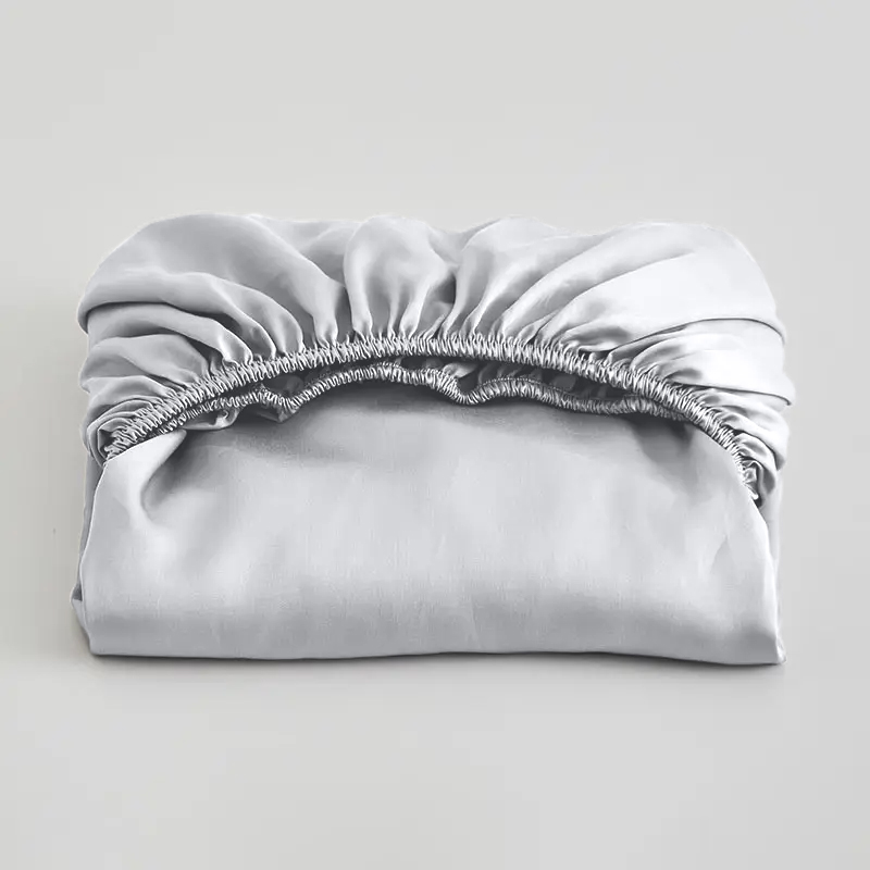 Light Grey Bamboo Fitted Sheet