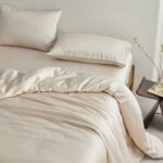 Beige Bamboo Bed Set